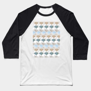 preppy minimalist neutral color beige marble mermaid scales Baseball T-Shirt